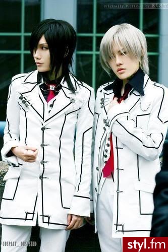 Kaname & Zero. Vampire knight cosplay - Średnie Męskie Fryzury