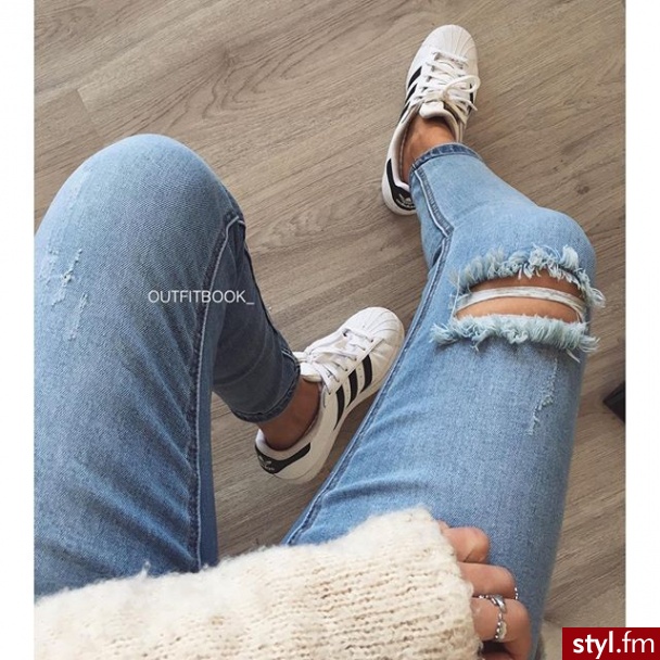 Jeansy Spodnie Moda