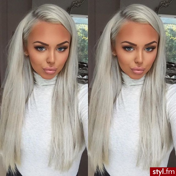 Blond Rozpuszczone Proste Na co dzień Długie Fryzury
