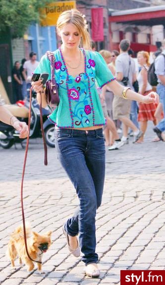 Mischa Barton w koszulce od Matthew Williamsona - Moda uliczna Inne Moda