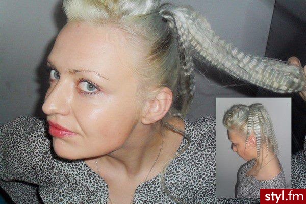 Blond Tribale - wzory na głowie Alternatywne Długie Fryzury