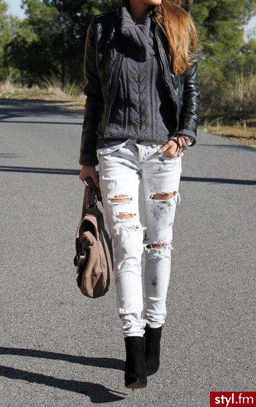 Jeansy Spodnie Moda