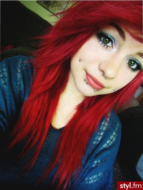 Rude EMO Alternatywne Średnie Fryzury