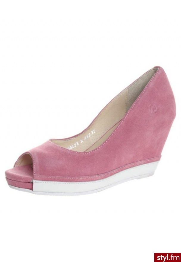 Bronx Szpilki Peep Toe różowy - Szpilki Buty Moda