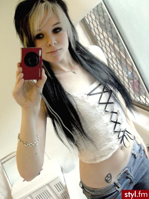 EMO Alternatywne Średnie Fryzury