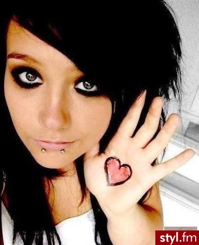 EMO Alternatywne Średnie Fryzury
