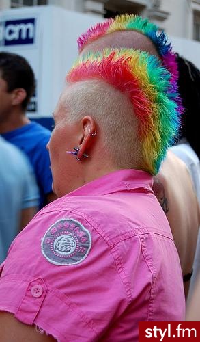 Punk Rock Alternatywne Średnie Fryzury