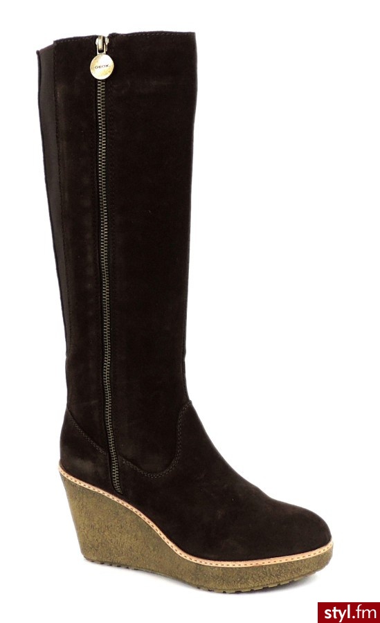 Geox Kozaki Na Koturnie 0780596D - Koturny Buty Moda