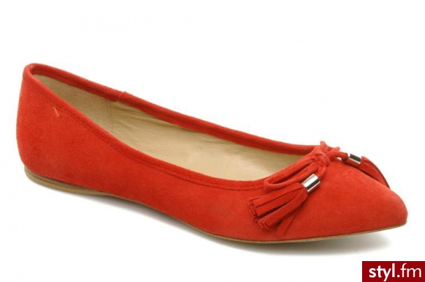 Georgia Rose BALERINKI SOLICE BY GEORGIA ROSE (Czerwony) - Balerinki Buty Moda