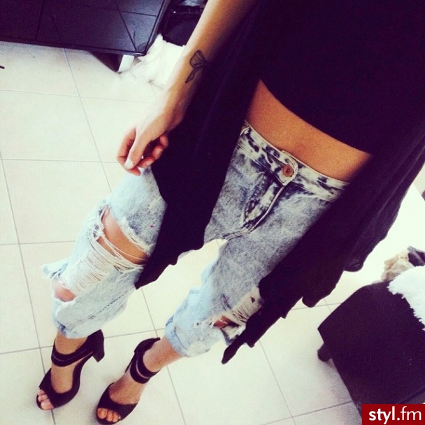 Jeansy Spodnie Moda