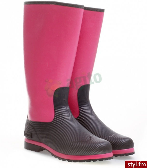 NOVESTA Kalosze jolie winter różowe 215907 - Kalosze Buty Moda