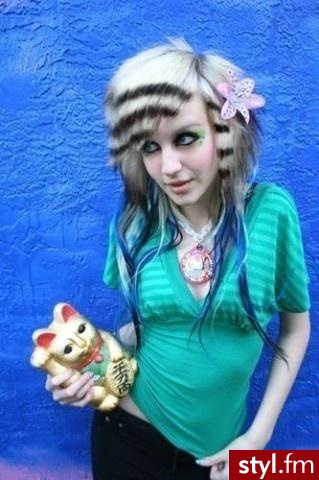 EMO Alternatywne Średnie Fryzury