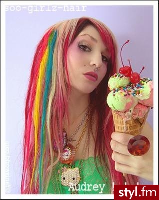 EMO Alternatywne Średnie Fryzury