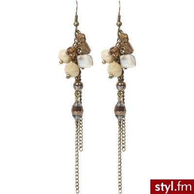 Bead Cluster & Chain Drop Earrings - Oasis - Polyvore. Pobrano ze strony: http://www.polyvore.com/bead_cluster_chain_drop_earrings/thing?id=19422436#1284242268331 - Pozostałe Dodatki Moda