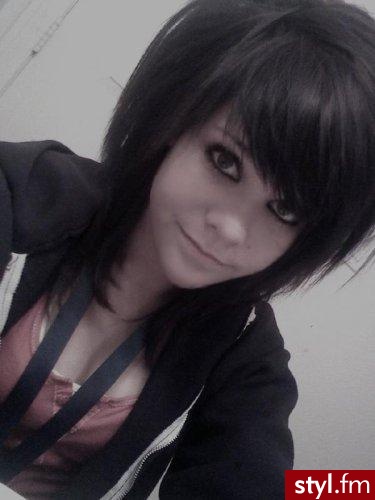 EMO Alternatywne Średnie Fryzury