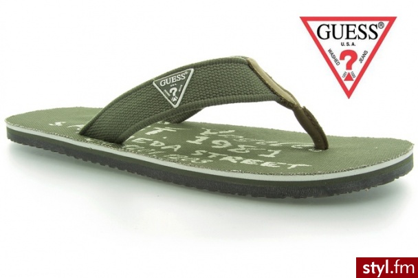 Guess JAPONKI ABBY FABRIC FLIPFLOP MGREE - Klapki Buty Moda