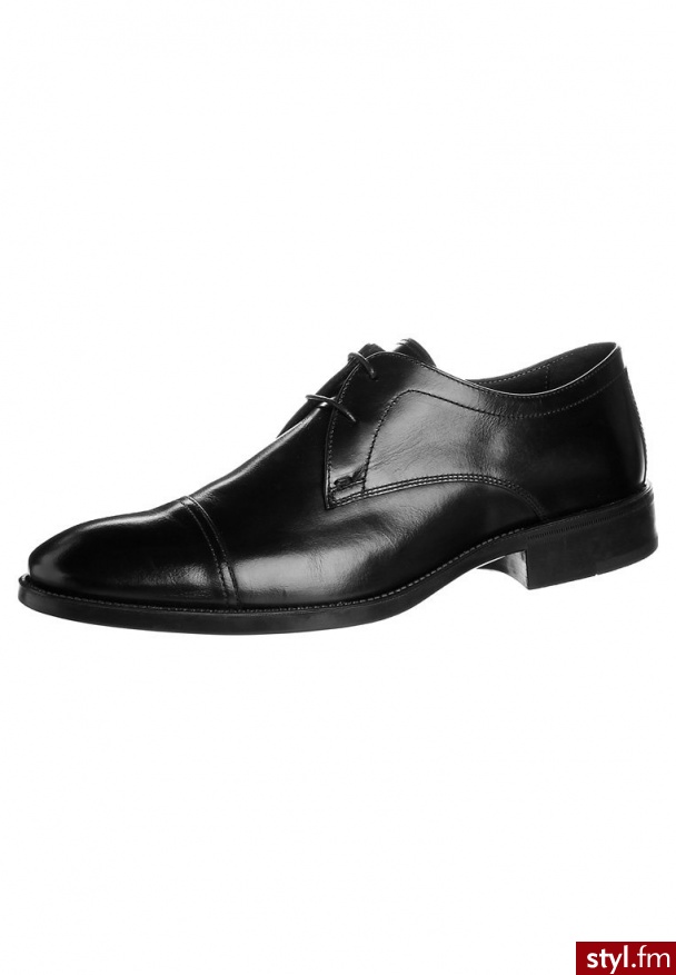 zign Oksfordki czarny (110550) - Pozostałe Buty Moda