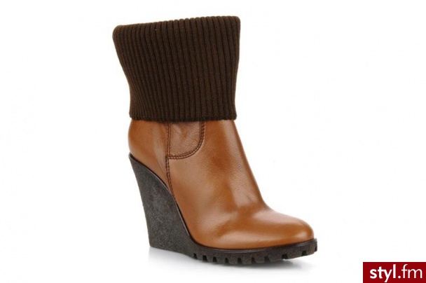 Eden PÓŁBUTY I BOTKI TOLA BY EDEN (Brązowy) - Botki Buty Moda