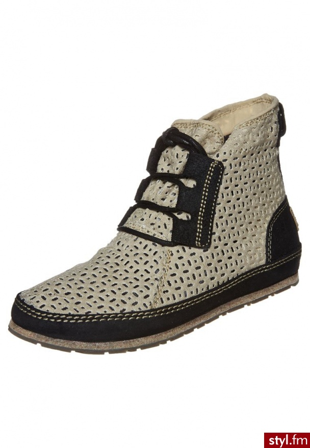 Sorel ENSENADA Botki sznurowane beżowy - Botki Buty Moda