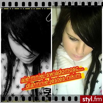 EMO Alternatywne Średnie Fryzury
