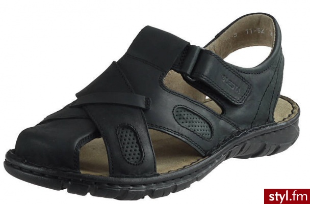 Lesta Sandały 102-1152 Czarne (Czarny) - Sandały Buty Moda