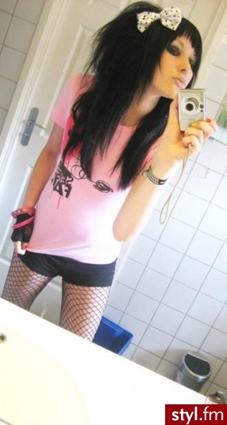 EMO Alternatywne Średnie Fryzury