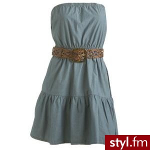 Tiered Denim Tube Dress - Teen Clothing by Wet Seal - Polyvore. Pobrano ze strony: http://www.polyvore.com/tiered_denim_tube_dress_teen/thing?id=5535063 - Pozostałe Ciuchy Moda