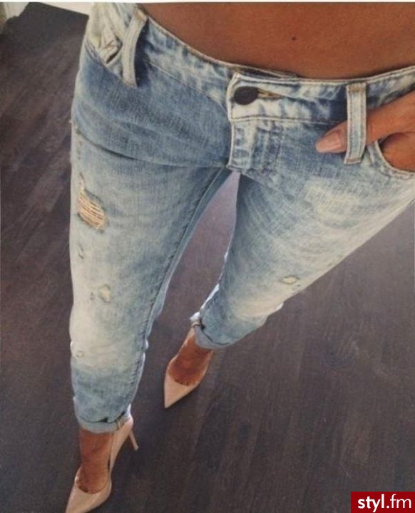 Jeansy Spodnie Moda