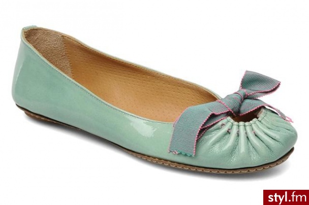 Maloles Balerinki G2 Toile W (zielony) - Balerinki Buty Moda