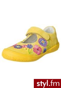 Richter Baleriny z zapięciem żółty - Balerinki Buty Moda