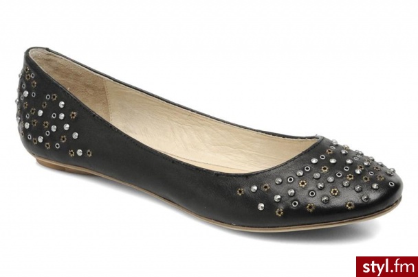 Bronx Balerinki BX275 (Czarny) - Balerinki Buty Moda