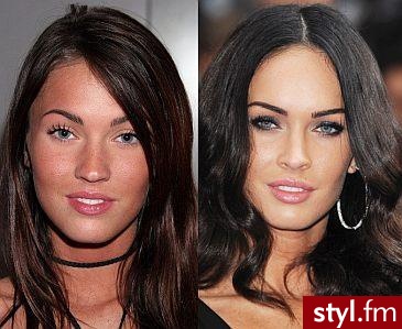 Megan Fox- przed operacjami plastycznymi i po :) - Długie Fryzury
