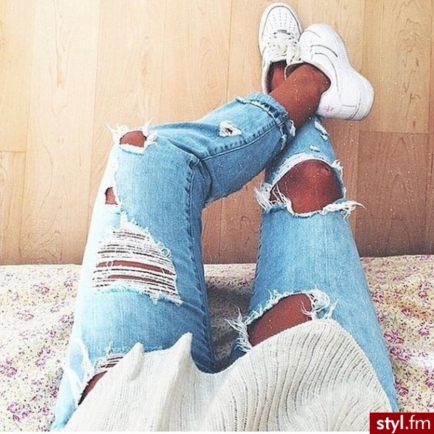 Jeansy Spodnie Moda