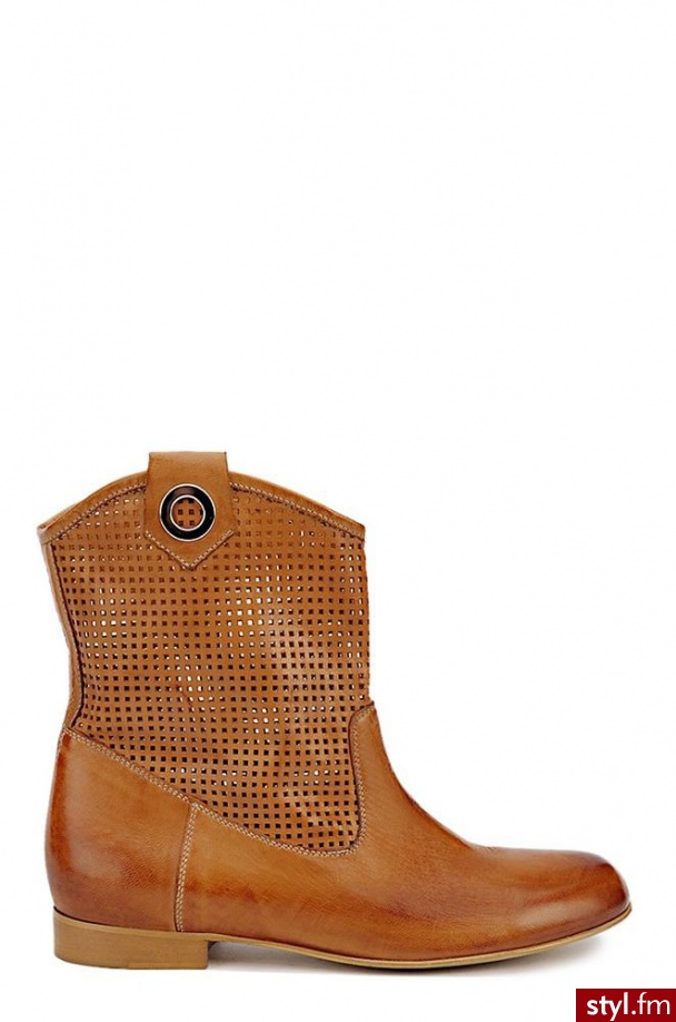 Gino Rossi Botki Pola Tubo (brązowy) 30-OBD94 - Botki Buty Moda