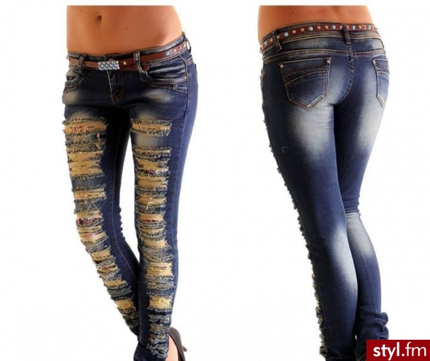 Jeansy Spodnie Moda