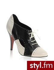 Faith Contrast Heeled Lace Up Shoes - Pozostałe Buty Moda