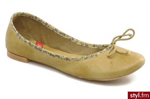 Les Lolitas BALERINKI ELIA BY LES LOLITAS (zielony) - Balerinki Buty Moda