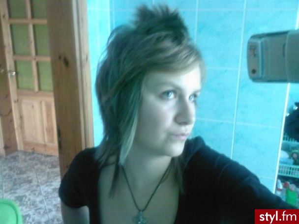 Blond Irokez damski Proste Na co dzień Średnie Fryzury