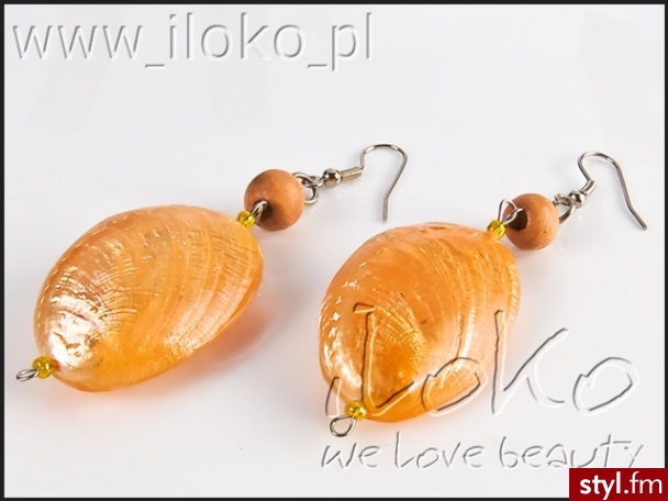Iloko KOLCzYKI MUSzLA BOHO K1-371 - Kolczyki Biżuteria Moda
