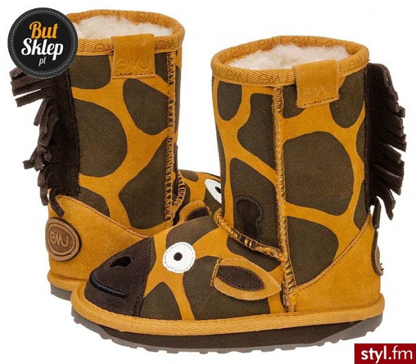 EMU AUSTRALIA BUTY LITTLE CREATURES GIRAFFE GOLD (K10743) - Emu Buty Moda