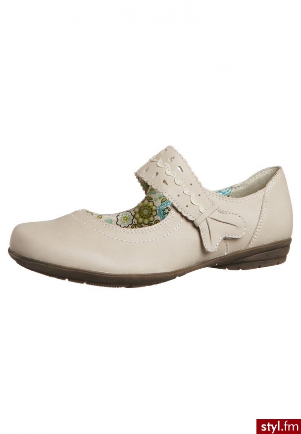 Reflexan Baleriny beżowy (11505) - Balerinki Buty Moda
