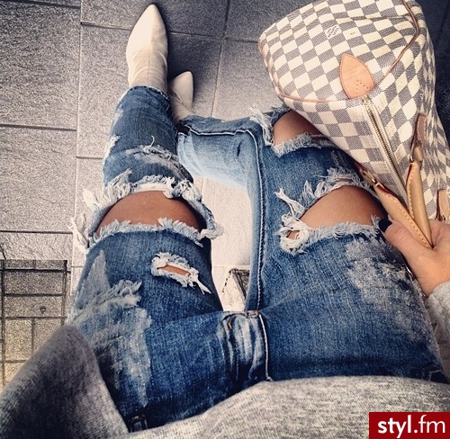 Jeansy Spodnie Moda