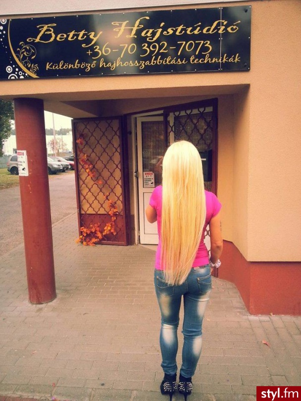 Blond Rozpuszczone Proste Na co dzień Długie Fryzury