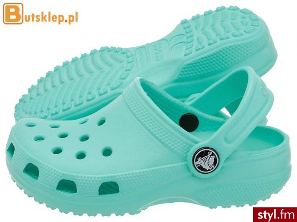 CROCS BUTY CAYMAN CLASSIC KIDS ISLAND GREEN (10006) Sandały - Sandały Buty Moda