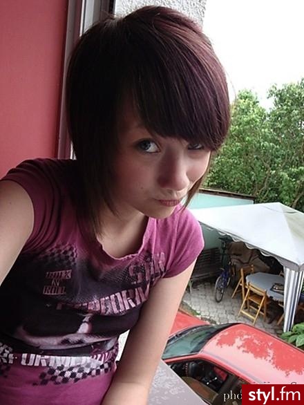 EMO Alternatywne Średnie Fryzury