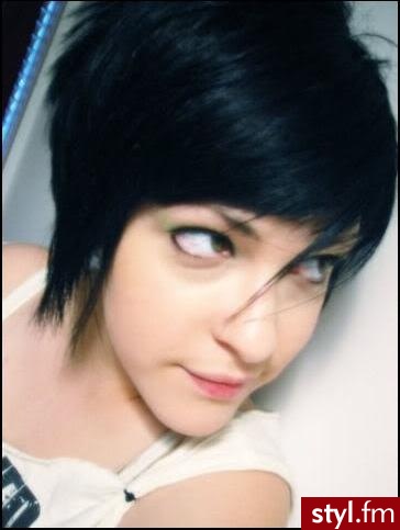 krótkie in black - Krótkie Fryzury