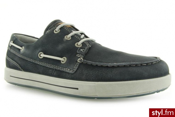 Ecco PÓŁBUTY Androw Denim Blue Starbuck - Półbuty Buty Moda