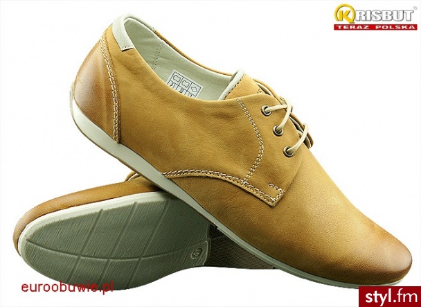 KRISBUT Obuwie Casual Półbuty KR-4429-7-F Camel - Półbuty Buty Moda