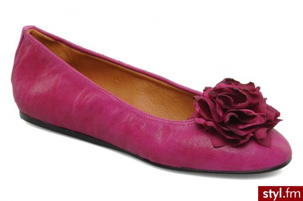 Georgia Rose BALERINKI MAËLIE BY GEORGIA ROSE (Fioletowy) - Balerinki Buty Moda