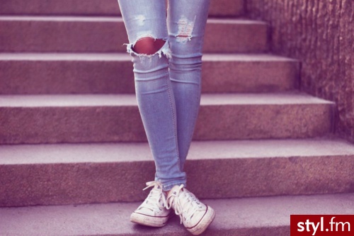 Jeansy Spodnie Moda